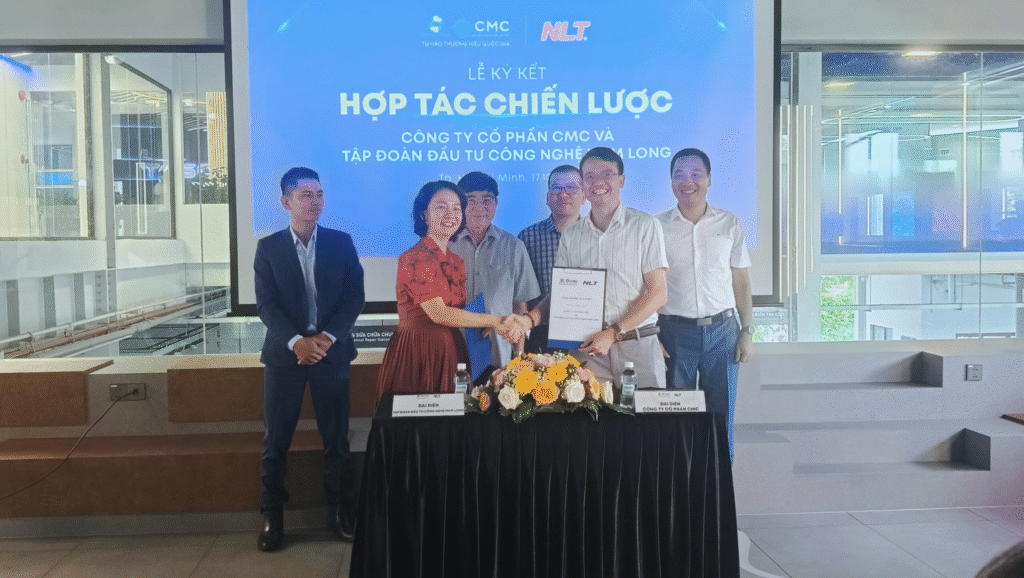NLT Group ký kết hợp tác chiến lược cùng CMC Khoảnh khắc chúc mừng hợp tác NLT Group × CMC