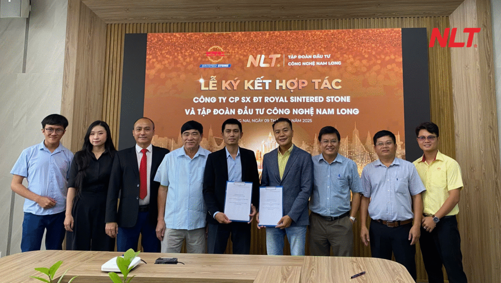 NLT Group ký kết hợp tác chiến lược cùng Royal Sintered Stone Khoảnh khắc đáng nhớ đánh dấu hành trình hợp tác giữa hai thương hiệu tiên phong