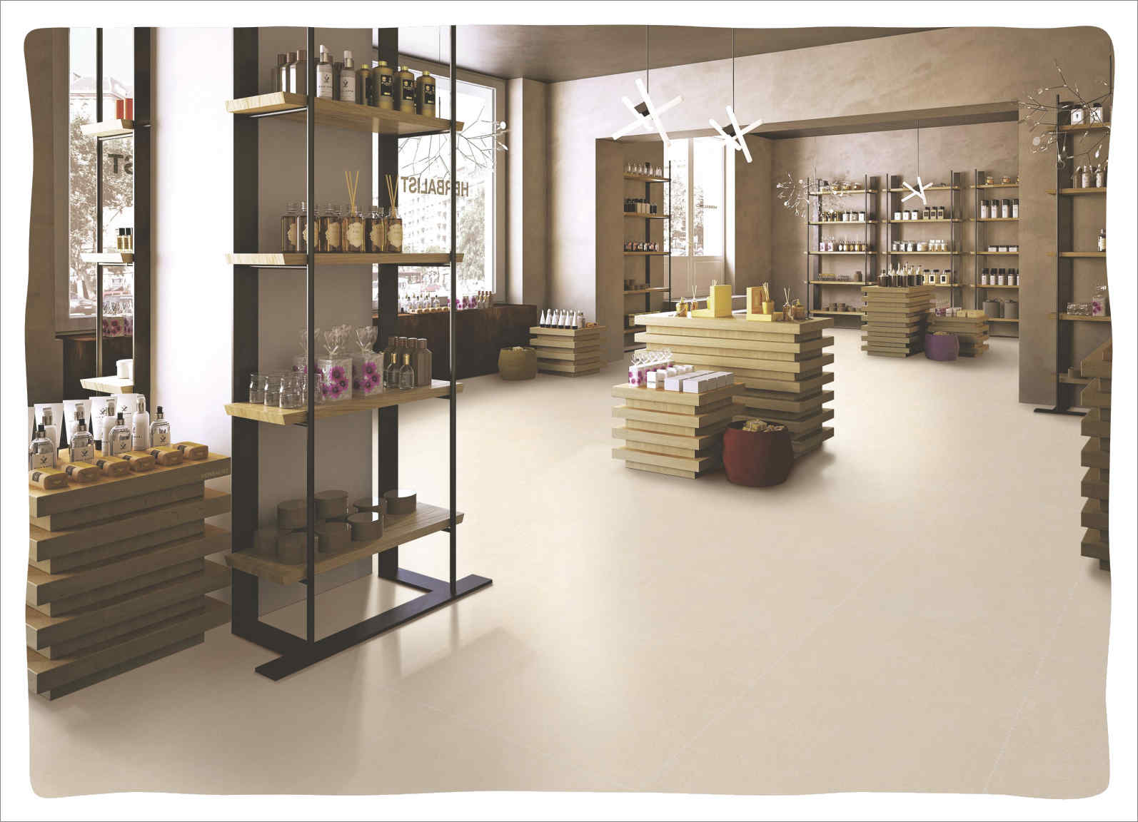 Phối cảnh [FTILES] Gạch Pocerlain Matt – Neywest – FTP5NWT5